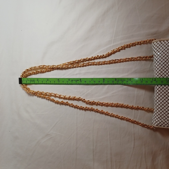 Vintage Whiting & Davis 80's White Shoulder Bag - Picture 10 of 10